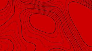10 Hour Red & Black Topographic Animation 🔴⚫ — Ambient 4K OLED Loop for Screensaver & Wallpaper