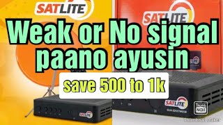 paano ang gagawin kapag WEAK OR NO SIGNAL ang Satlite box #satlite #weakornosignal#tutorial screenshot 4