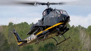 "Experience the Legacy: AH-1F Cobra and UH-1 Huey Rides at the Army Aviation Heritage Foundation"