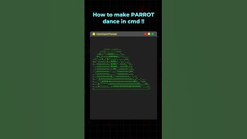 How to make parrot dance in cmd 🔥🔥 #code #cmd #python #programming #html