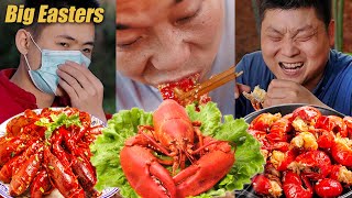 A feast full of lobsters | TikTok Video|Eating Spicy Food and Funny Pranks|Funny Mukbang