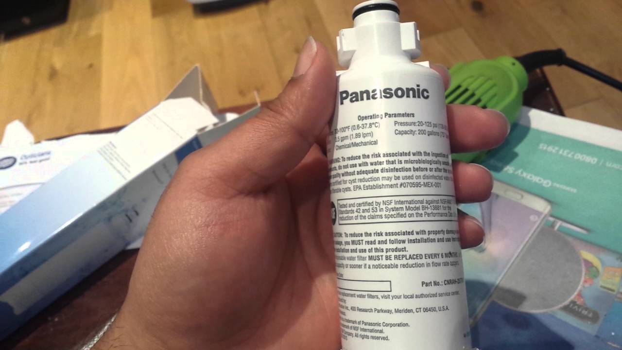 Panasonic fridge water filter cnrah257760 YouTube