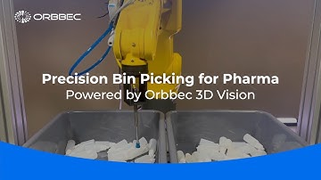 Pharmaceutical Product Bin Picking Powered by CapSen PiC with Orbbec Astra and FANUC LR Mate