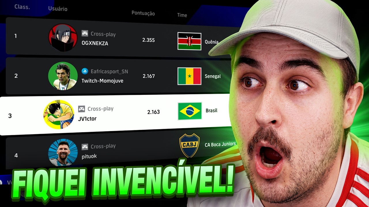 COPIEI A TÁTICA DOS MELHORES DO MUNDO NO EFOOTBALL 27 E FIQUEI INVENCÍVEL!