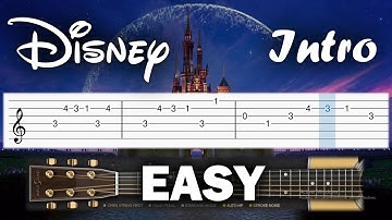 Disney INTRO Theme song - Guitar tutorial (TAB)