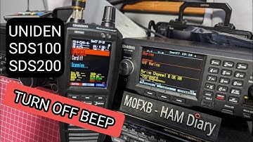 UNIDEN SDS100/200 HOW TO STOP BEEPS