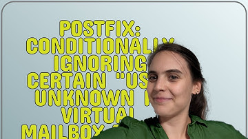 postfix: conditionally ignoring certain "User unknown in virtual mailbox table" errors when using...