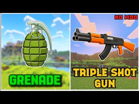 Top 2 Crazy Weapon Command Block Hacks | Minecraft Commands For Bedrock