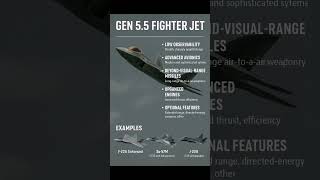What Is A 55 Generation Fighterjet F22a Enhanced Su57m J20b  fighterjets gen55 aviation