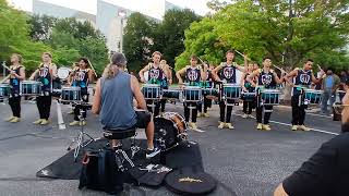 2026 Bluecoats drumline lot show chunk 1 at NightBEAT in Winston-Salem NC
