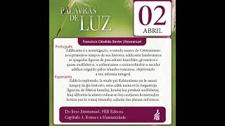 Palavras de Luz, em Português e Esperanto – 02/04/2023