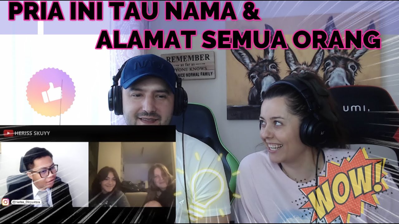 🇮🇩 Heriss Skuyy - PRIA INI TAU NAMA & ALAMAT SEMUA ORANG!!! 🇮🇩 Pall Family Reaction!!