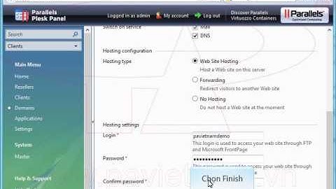 Hướng dẫn - Tạo Hosting in Plesk 9 | P.A Việt Nam