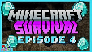 DIAMONDS!!! | Minecraft Survival Ep #4