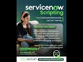 #servicenow Mentorship Training for Scripting. Get a hike on your salary!
