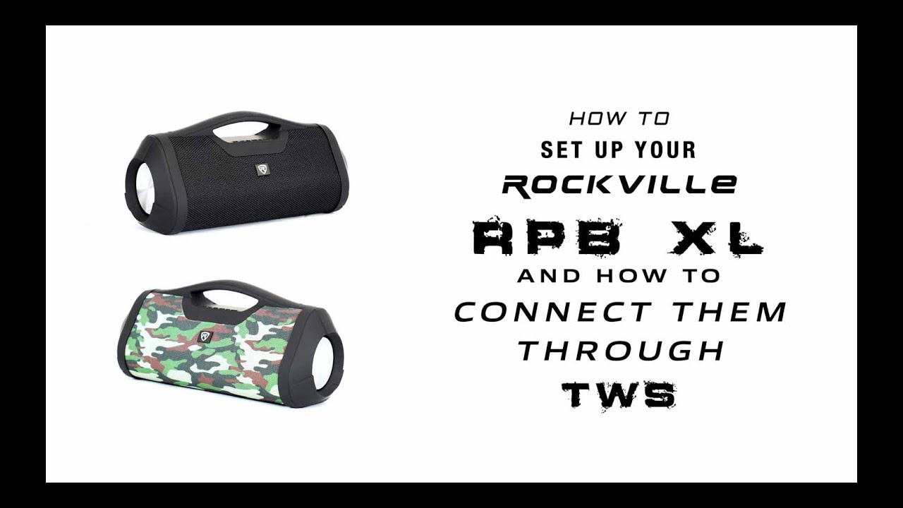 HOW TO SET UP YOUR ROCKVILLE RPB XL Portable Bluetooth Speaker (RPBXL