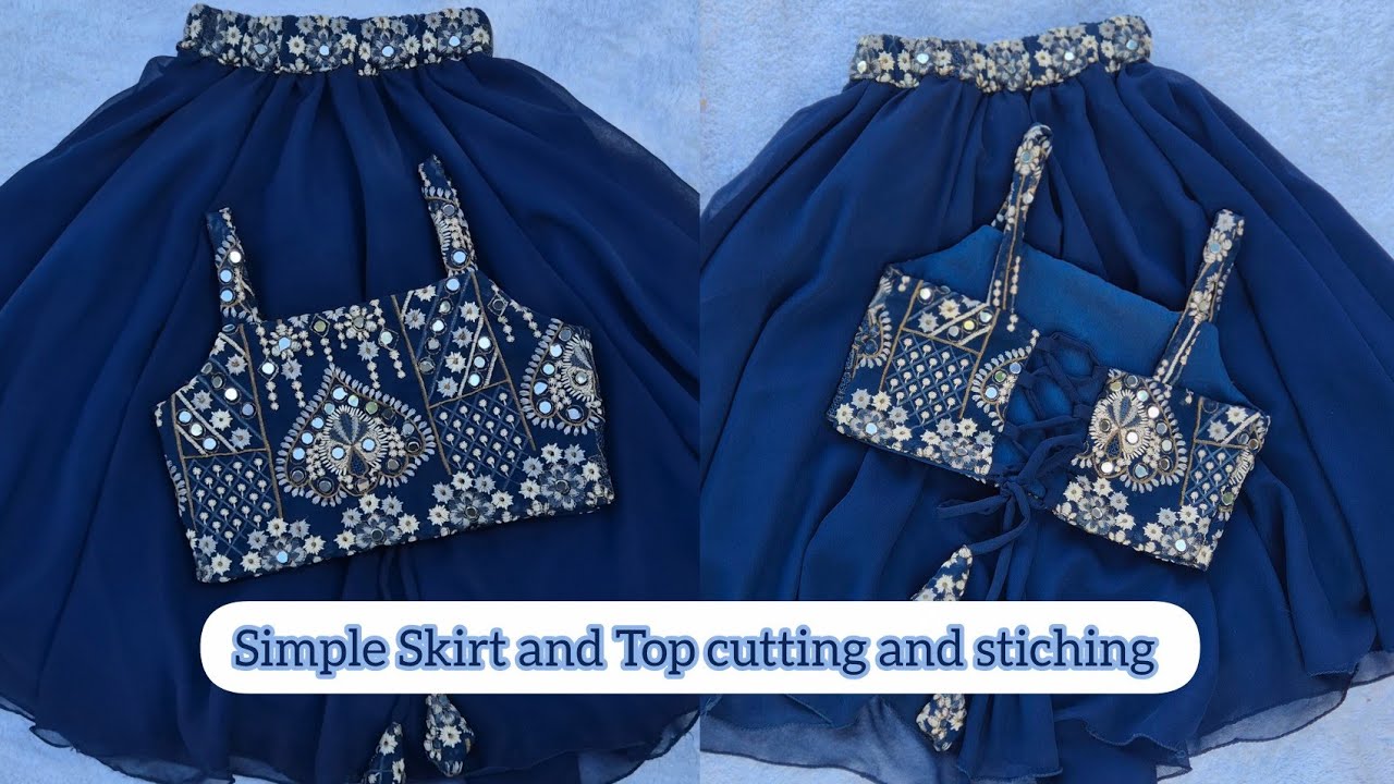 Baby Party wear Skirt and Top വളരെ എളുപ്പത്തിൽ ചെയ്യാം😍| 1year baby| Malayalam 