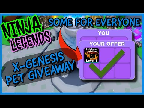 Giving Away X Genesis Pets In Ninja Legends Best Pet Giveaway Roblox Youtube - free x genesis pets giveaway in ninja legends roblox op