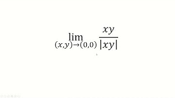 lim (x,y) approaches (0,0) of xy/|xy|