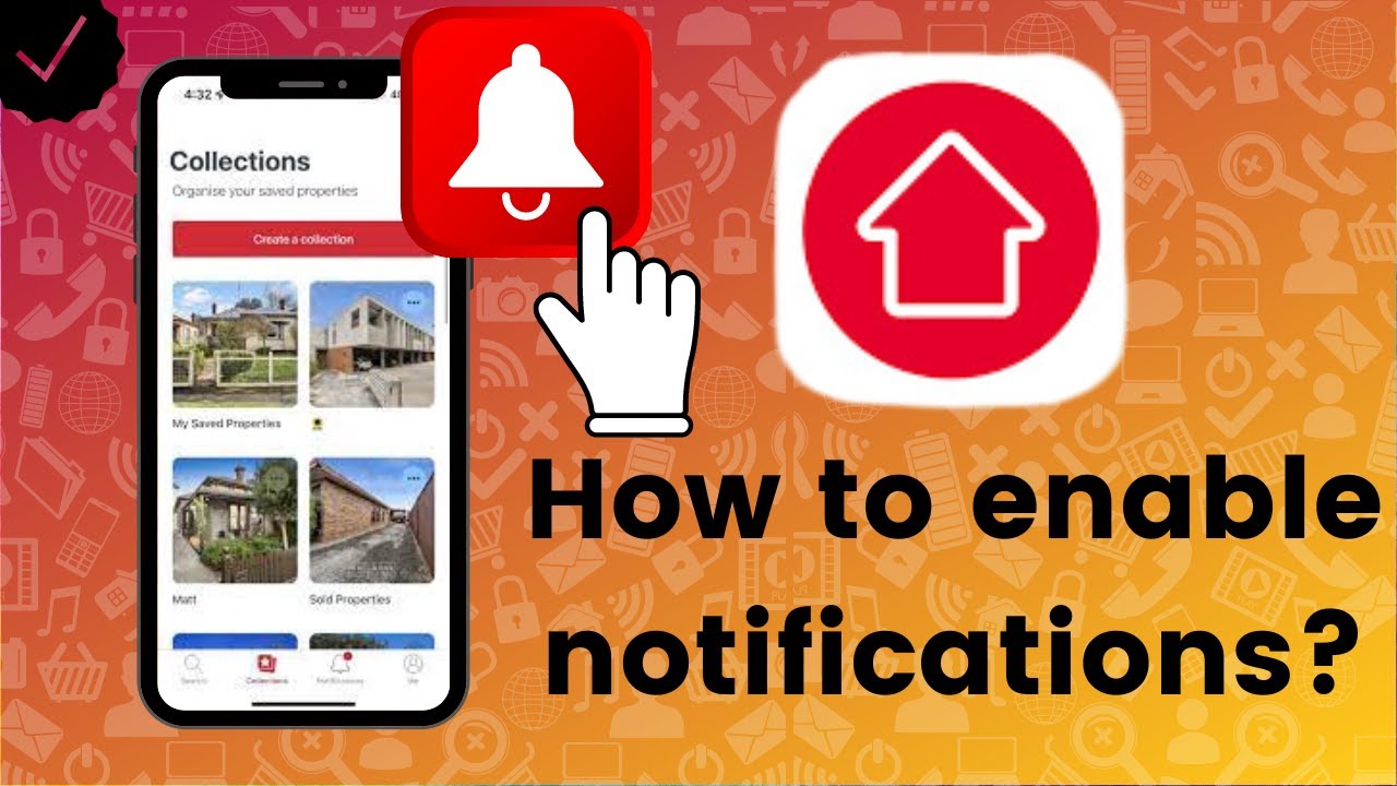 How to enable notifications on Realestate.com.au Property?