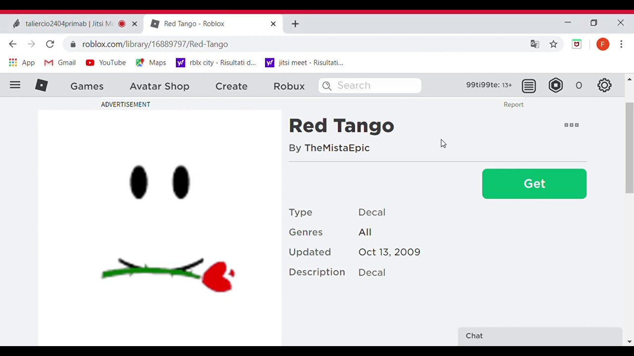 Red Tango Roblox Gratis Youtube - tango face roblox