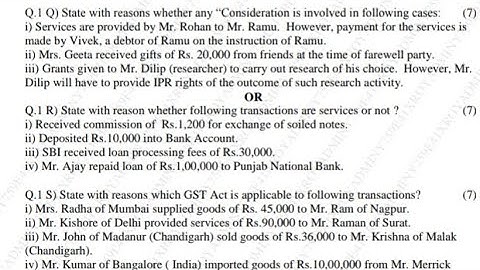 Consideration in  Gst|Indirect Taxation Gst|2025 MCOM Nep|Mcom UNIVERSITY PAPER SOLUTION