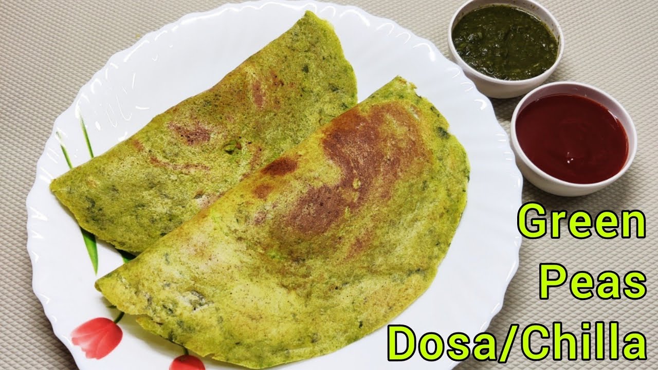Besan and green pea cheela