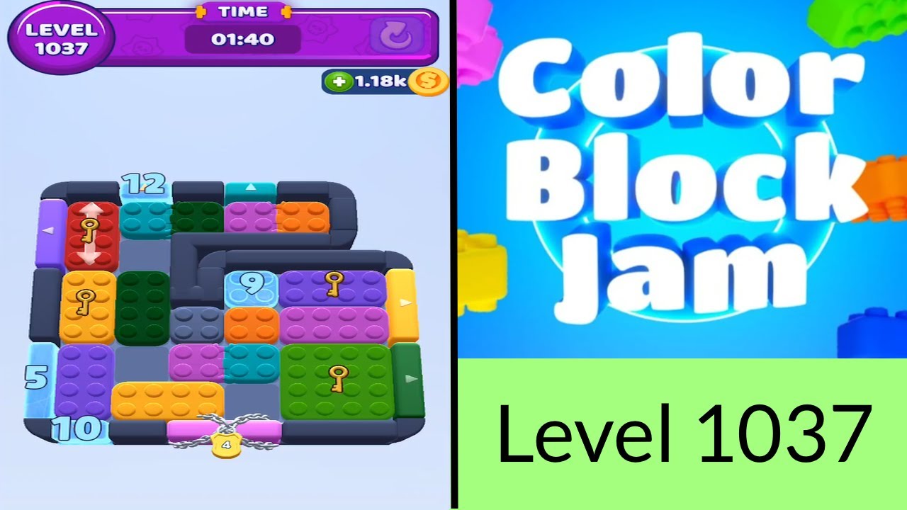Color Block Jam Level 1037 - YouTube
