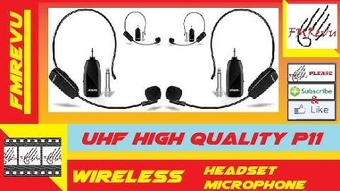 High Quality UHF Wireless Mic P11 | Wireless Headset Microphone | Cheap Mic | Budget Mic | FMRevu