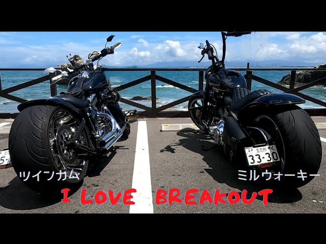 Motovlog】ハーレー標準タイヤのミシュラン240とメッツラー260を比べて