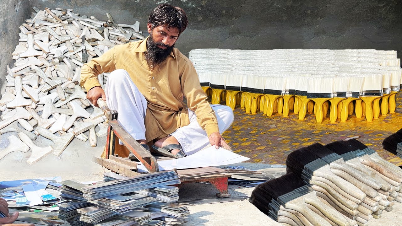 Paint Brush Making Process How Paint Brushes Made in Factory with