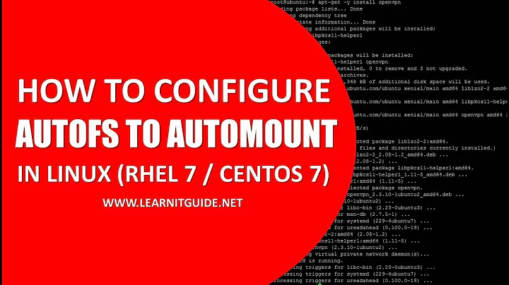 Configure AutoFS to automount the file systems on demand in Linux - Step by Step Procedure