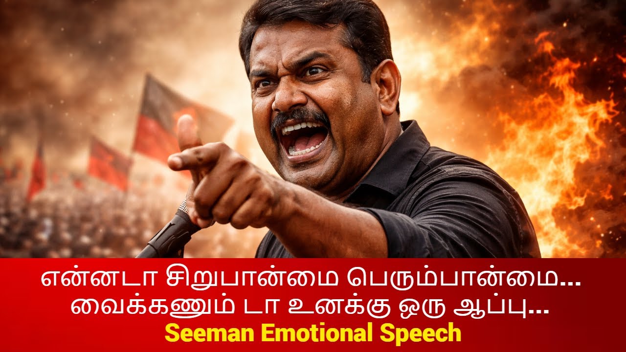 என்னடா சிறுபான்மை பெரும்பான்மை... வைக்கணும் டா உனக்கு ஒரு ஆப்பு... Seeman Emotional Speech | Seeman