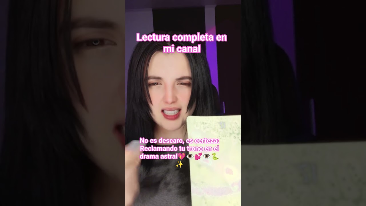 No es descaro, es certeza: Lectura completa en mi canal 👁💕💖✨️