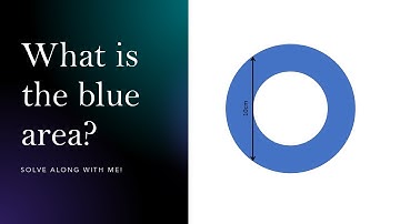 Area of Annulus puzzle [SOLVE ALONG WITH ME]