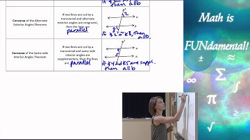 3.3 Geometry - Proving Lines Parallel