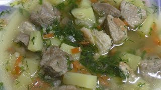 Суп с жареным мясом и булгуром//Быстрый и очень вкусный суп//Суп с мясом Суп с жареным мясом и булгуром//Быстрый и очень вкусный суп//Суп с мясом