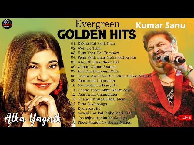 Best Of Udit Narayan, Alka Yagnik, Kumar Sanu 90_s Duets Love songs -- Evergreen Songs #bollywood class=