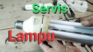 Cara menyalakan lampu led di tegangan 220 v (listrik rumah), belajar bersama.