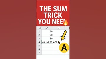 Excel SUM Trick Everyone Should Know! #shorts