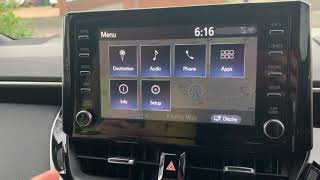 Set up a phone or a bluetooth device in your  Toyota