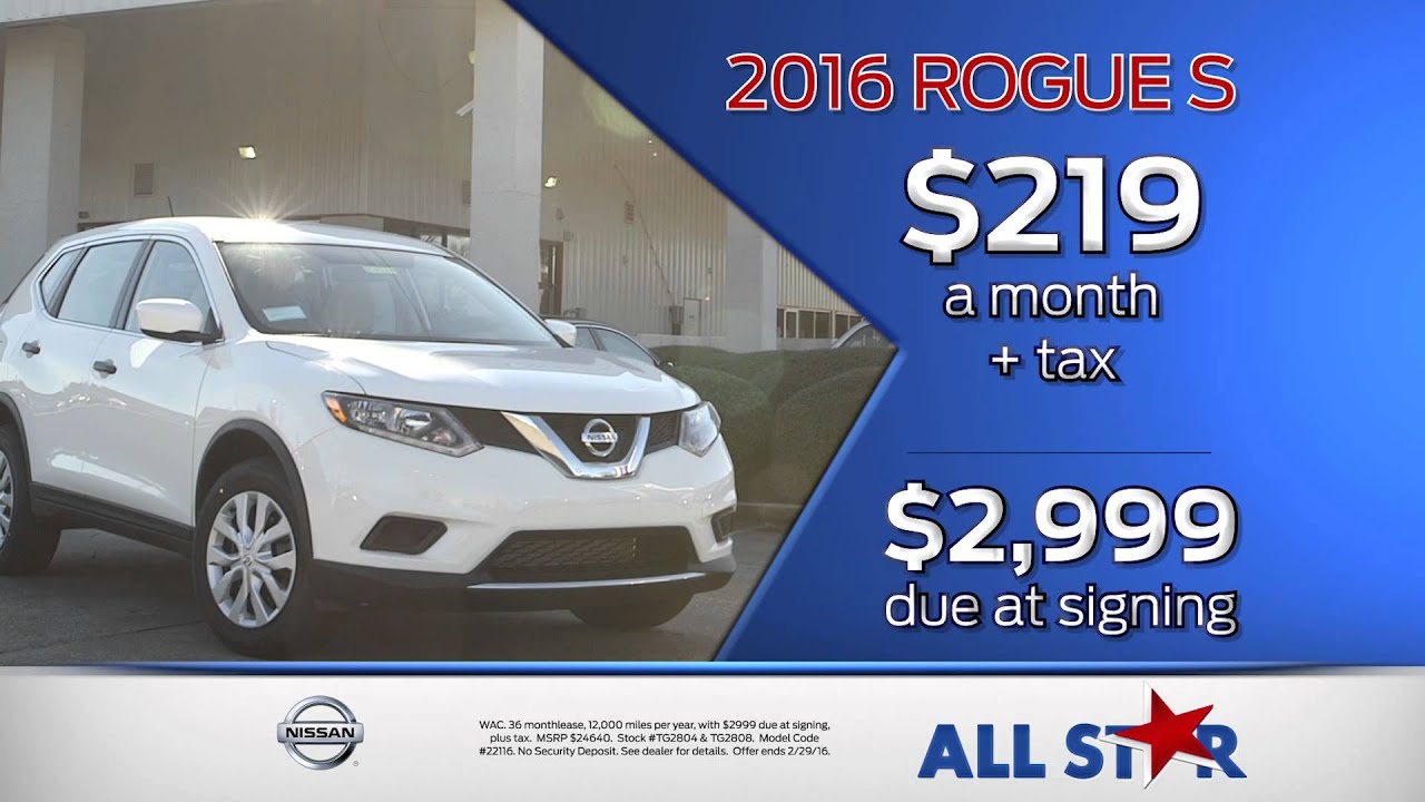 all-star-nissan-2016-february-commercial-tax-refund-event-youtube
