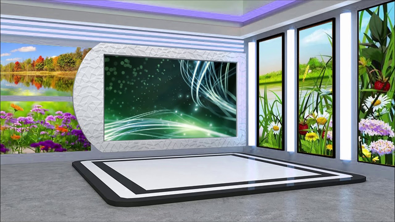 Free Virtual News Studio Background, Entertainment TV Studio 4K - YouTube