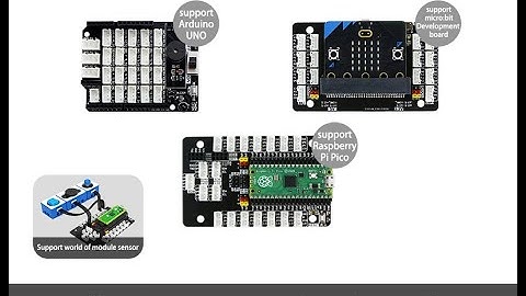 Yahboom sensor expansion board with PH2.0 port for module for Micro:bit Arduino Raspberry Pi Pico