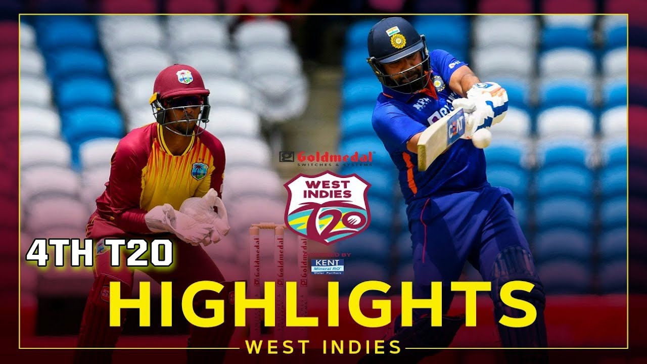 𝗜𝗻𝗱𝗶𝗮 𝘃𝘀 𝗪𝗲𝘀𝘁 𝗜𝗻𝗱𝗶𝗲𝘀 𝟰𝘁𝗵 𝗧𝟮𝟬 𝗛𝗶𝗴𝗵𝗹𝗶𝗴𝗵𝘁𝘀 𝟮𝟬𝟮𝟮 | 𝗥𝗲𝗮𝗹 𝗰𝗿𝗶𝗰𝗸𝗲𝘁 𝟮𝟮 | 𝗧𝗲𝗰𝗵 𝗚𝗮𝗺𝗶𝗻𝗴