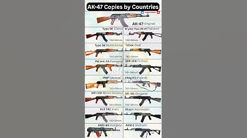AK-47 Copies by Countries | Worldwide AK-47 Variants From Type-56 to Vz.58 #shorts