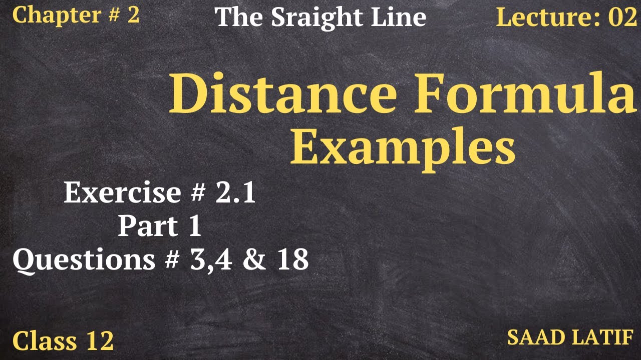 Class 12 Maths Lecture 2 Chapter 2 Distance Formula Word Class 12 Maths Lecture 2 Chapter 2 Distance Formula Word