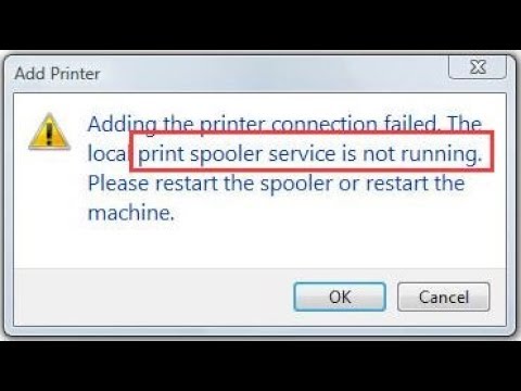 How To Fix Spooler Service Is Not Running In Windows 7 - YouTube