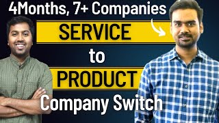 Switch from Service Based to Product Based Company | 5+YOE Software engineer Interview Experience