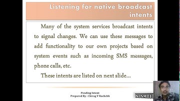 ANDROID LECTURE 38 | UNIT 2 CH 5 | PENDING INTENTS